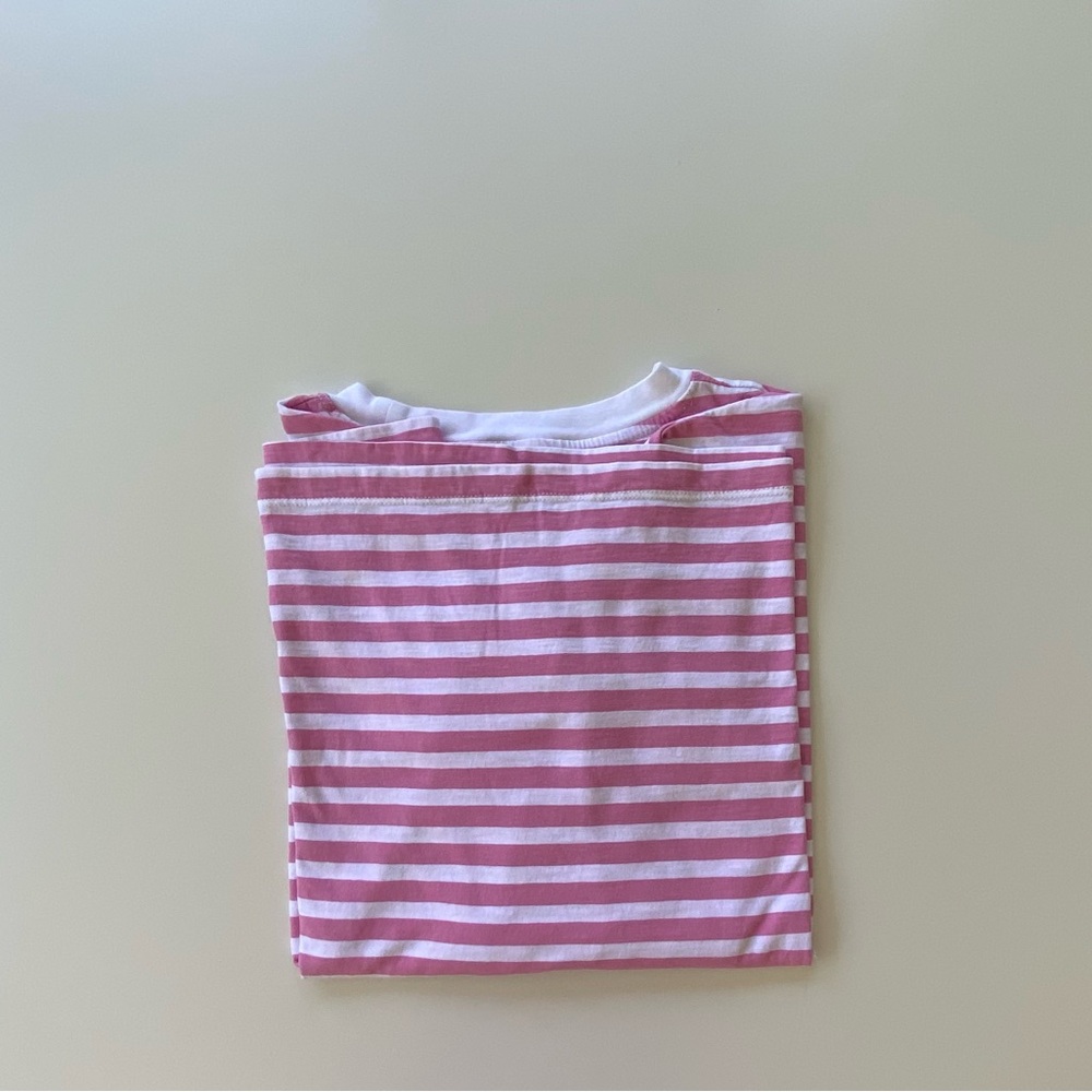 J. Crew Striped Long-Sleeve Cotton T-Shirt, Cotton Long Sleeve Tee Shirt Sz: L - Picture 5 of 6